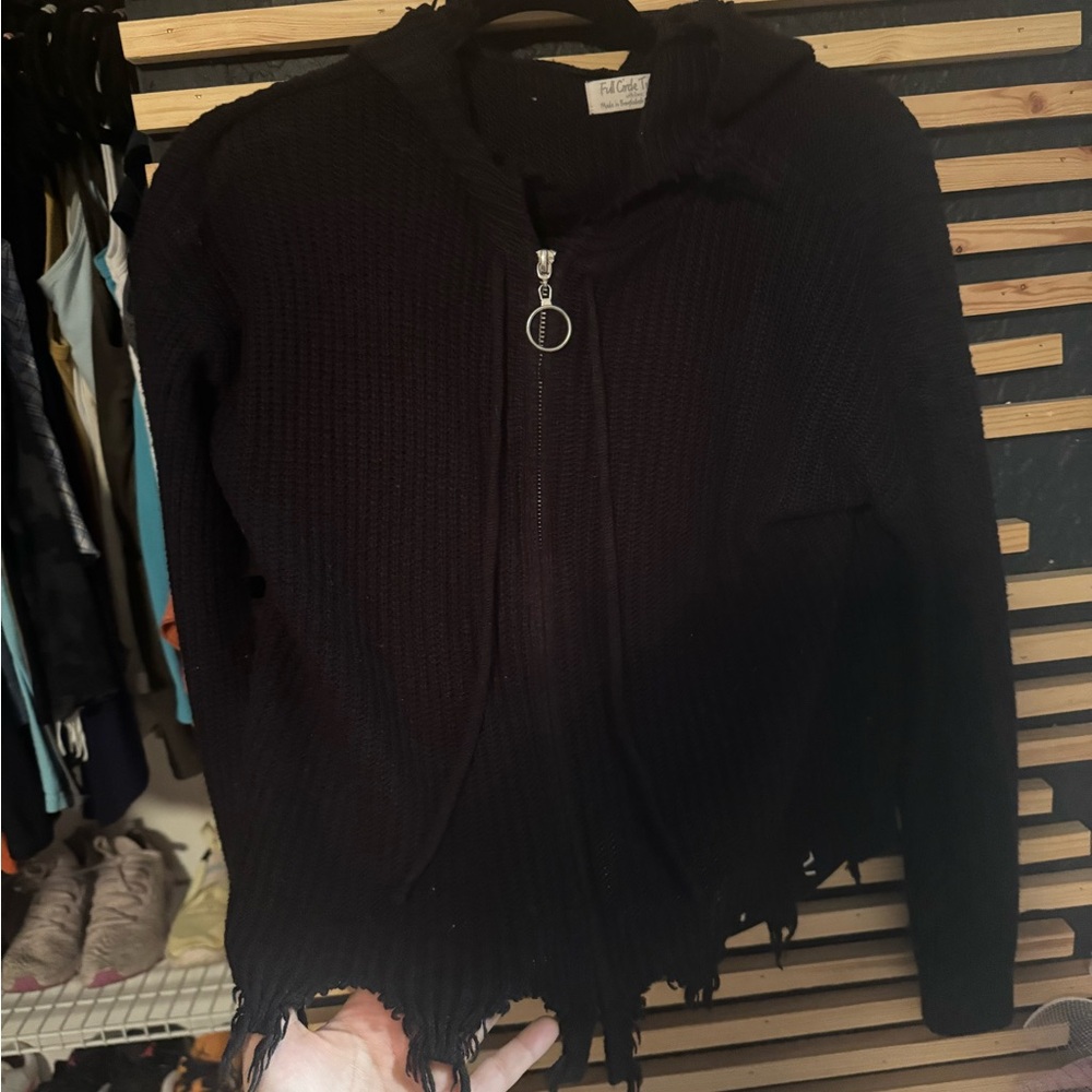 Black cropped jacket